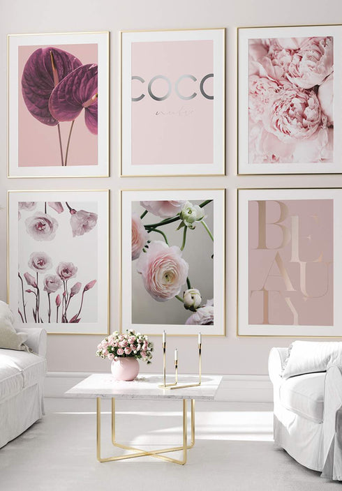 poster with flowers